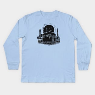 holy kaaba - mecca V2 Kids Long Sleeve T-Shirt